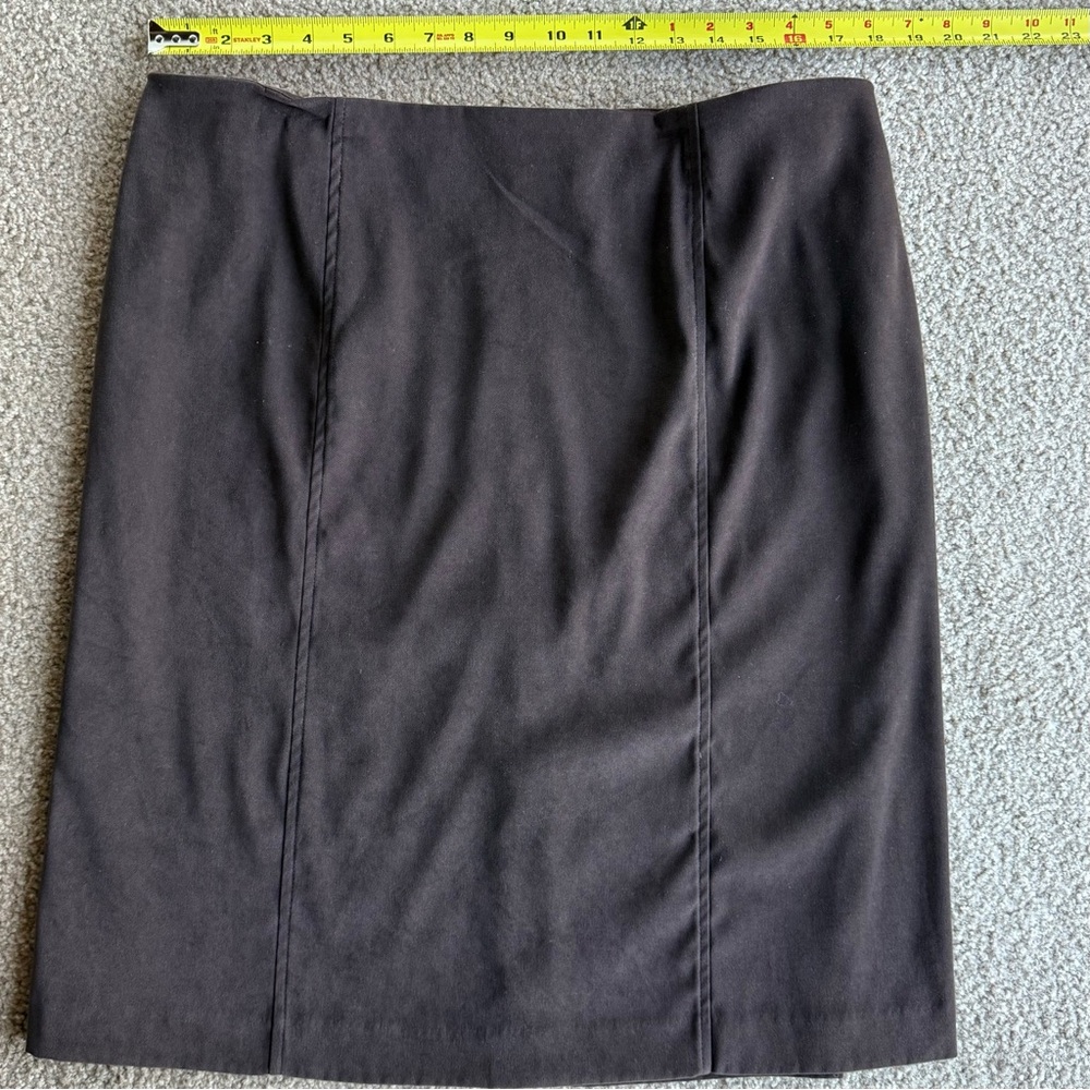 NWOT Dressbarn Size 18 Chocolate Brown Knee-Length Pencil Skirt for Work